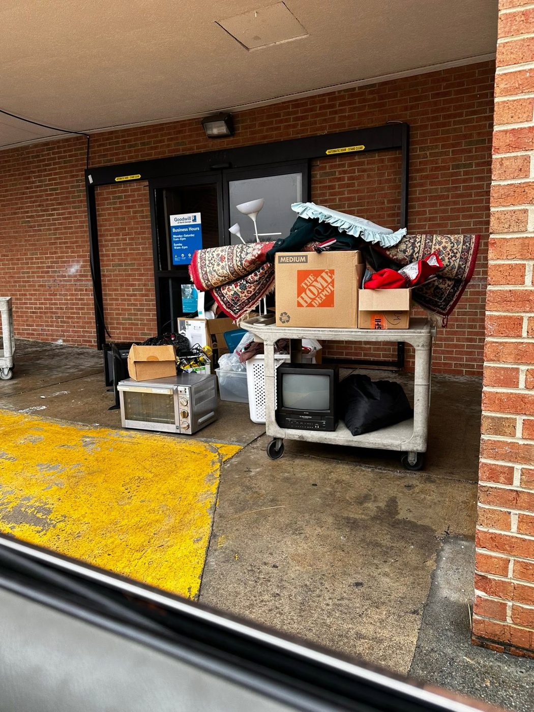 Donating usable items to Goodwill